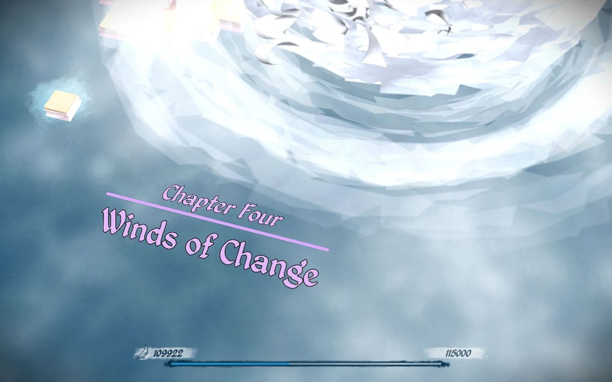 Epistory: Typing Chronicles (Windows) screenshot: Title screen for the fourth chapter