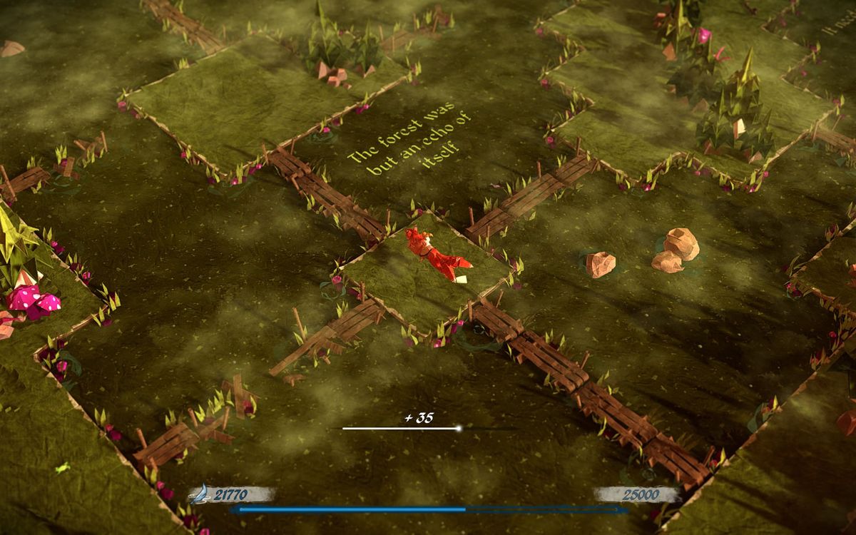 Epistory: Typing Chronicles (Windows) screenshot: A small path in a swamp