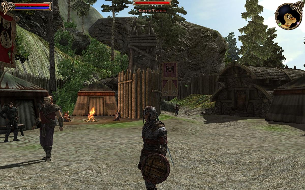 Two Worlds (Windows) screenshot: The camp of the Brotherhood