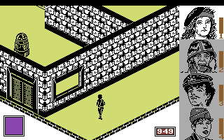 Strike Force: Cobra (Commodore 64) screenshot: Some kind of robot