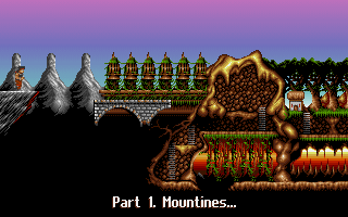 Risky Woods (DOS) screenshot: Stage 1