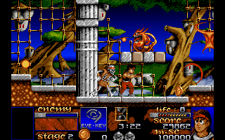 Risky Woods (DOS) screenshot: Starting.