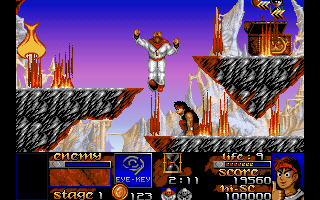 Risky Woods (DOS) screenshot: Free the Priests.