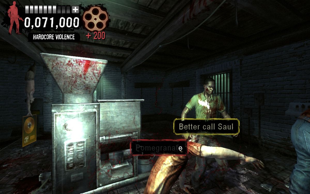 The Typing of The Dead: Overkill (Windows) screenshot: In a basement