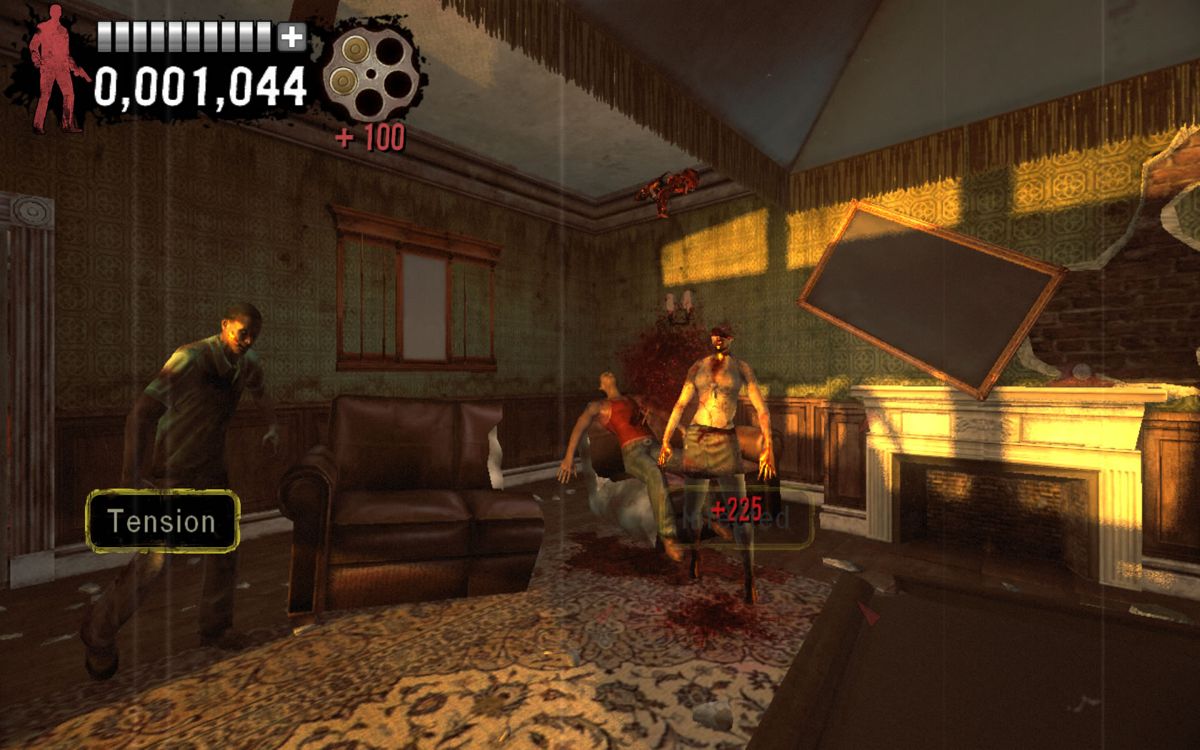 The Typing of The Dead: Overkill (Windows) screenshot: There is still some time to complete the word on the left.