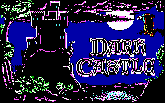 Dark Castle (DOS) screenshot: Opening Title -