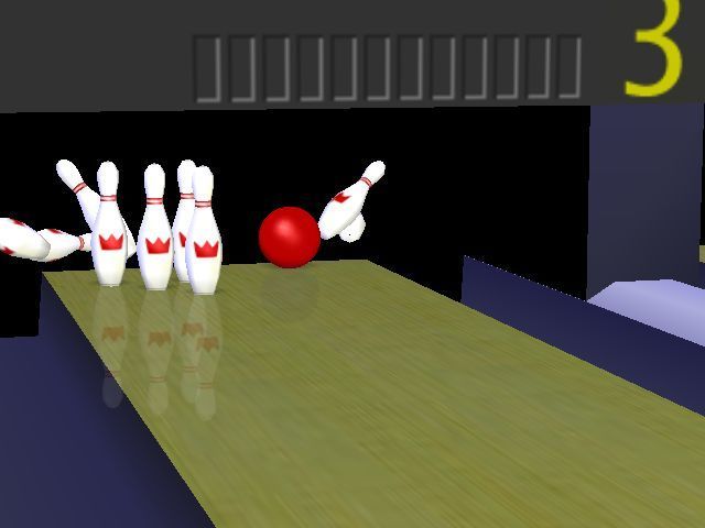 Arcade Bowling (Windows) screenshot: All shots are animated and cannot be skipped