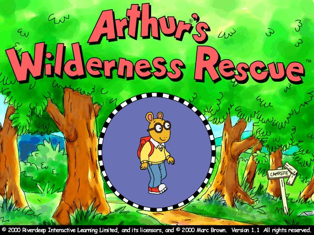 Arthur's Camping Adventure (Windows) screenshot: Title screen