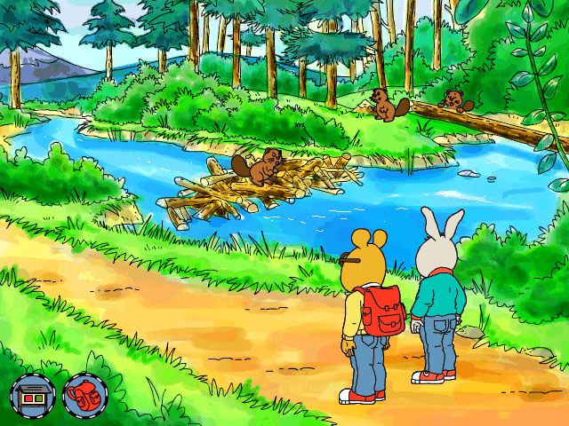 Arthur's Camping Adventure (Windows) screenshot: Busy beaver