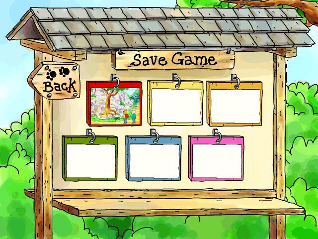 Arthur's Camping Adventure (Windows) screenshot: Save your game