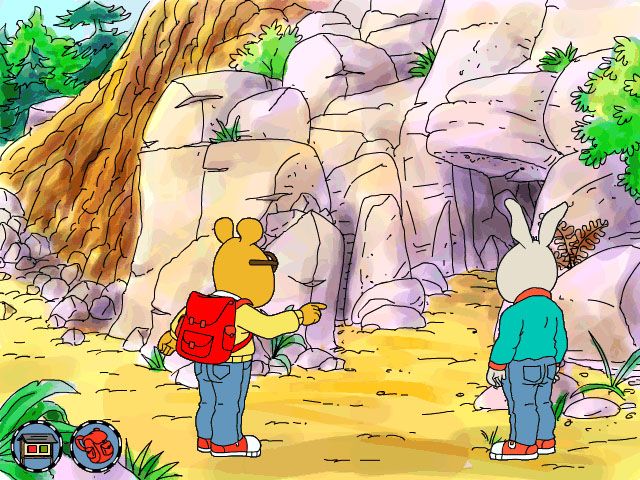 Arthur's Camping Adventure (Windows) screenshot: Let's explore inside that cave