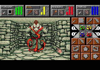 Dungeon Master II: Skullkeep (SEGA CD) screenshot: One of the shopkeeper's guards