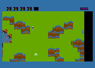 E.T. Phone Home! (Atari 8-bit) screenshot: Forest view