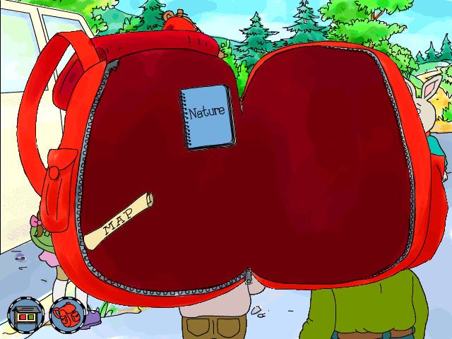 Arthur's Camping Adventure (Windows) screenshot: The inventory of your backpack