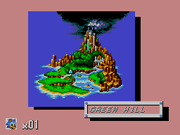 Sonic the Hedgehog (SEGA Master System) screenshot: Green Hill Overview