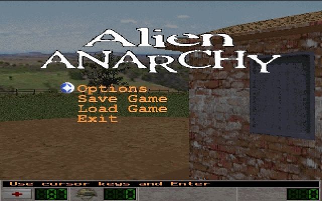 The Varginha Incident (DOS) screenshot: The alternate menu