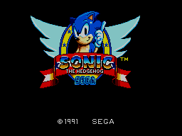 Sonic the Hedgehog (SEGA Master System) screenshot: Title Screen