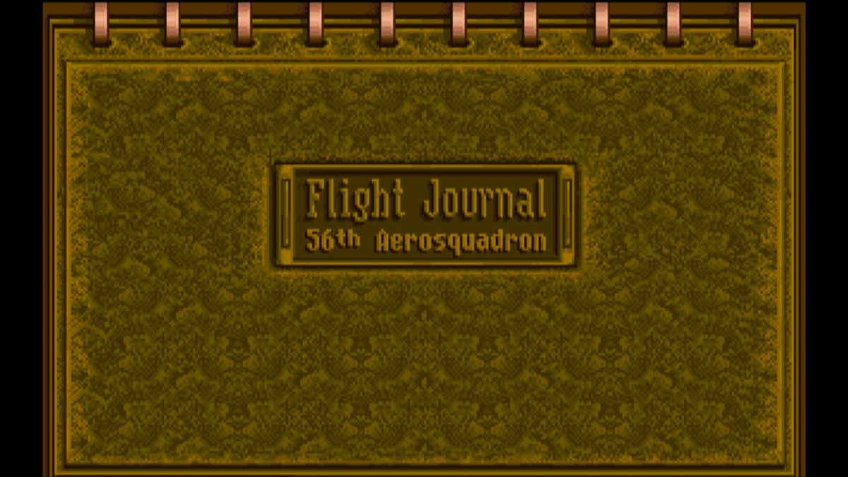 Wings (Macintosh) screenshot: Flight journal (GOG version)