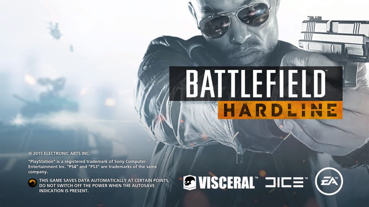 Battlefield: Hardline (PlayStation 4) screenshot: Title screen