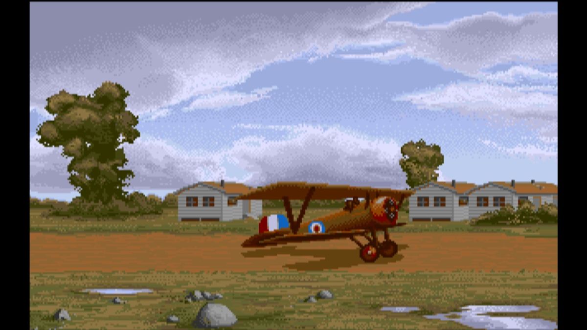Wings (Macintosh) screenshot: Taking off (GOG version)