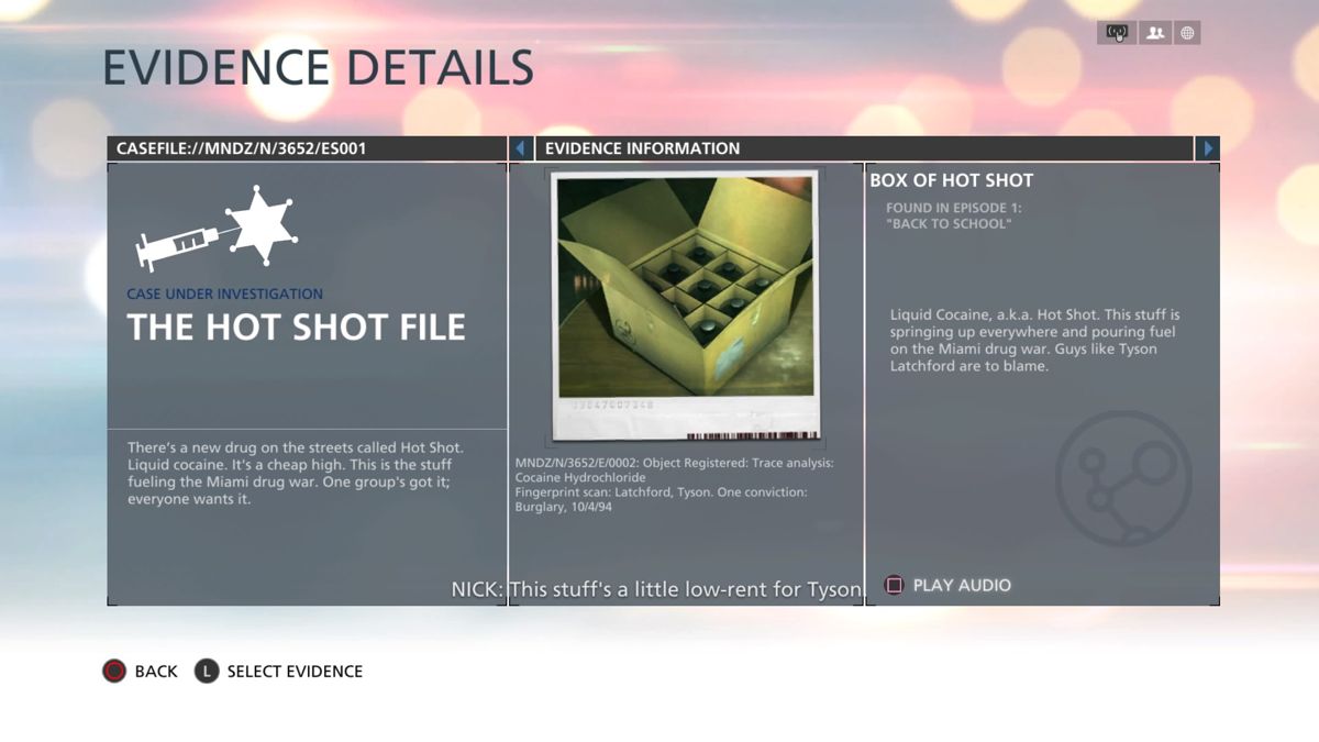 Battlefield: Hardline (PlayStation 4) screenshot: Gathering evidence