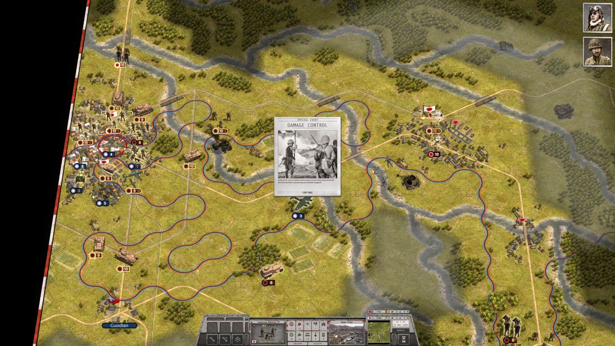 Order of Battle: Morning Sun (Windows) screenshot: Damage control