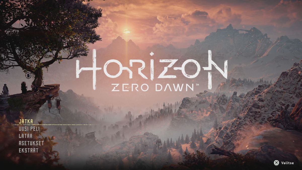 Horizon: Zero Dawn (PlayStation 4) screenshot: Main menu