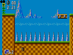 Sonic the Hedgehog (SEGA Master System) screenshot: Spikes