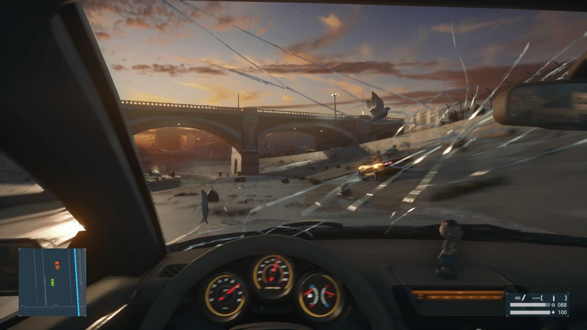 Battlefield: Hardline (PlayStation 4) screenshot: Trying to outrun the pursuit through the canal
