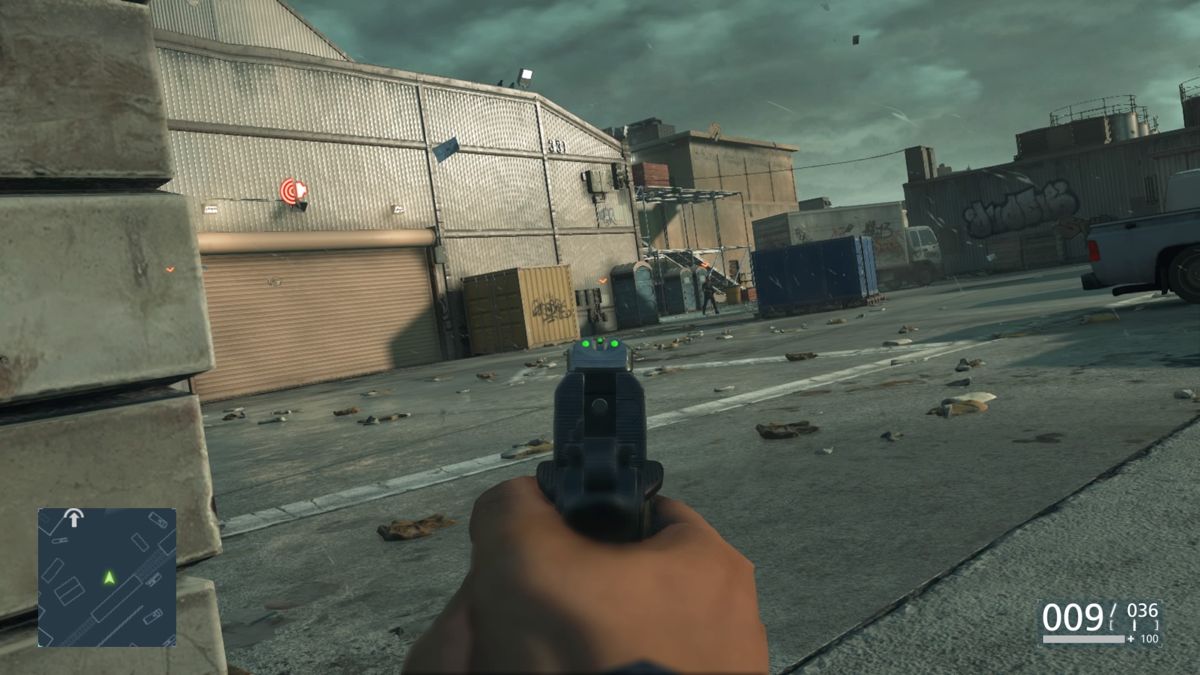 Battlefield: Hardline (PlayStation 4) screenshot: Peek around the corners when enemy patrols are nearby