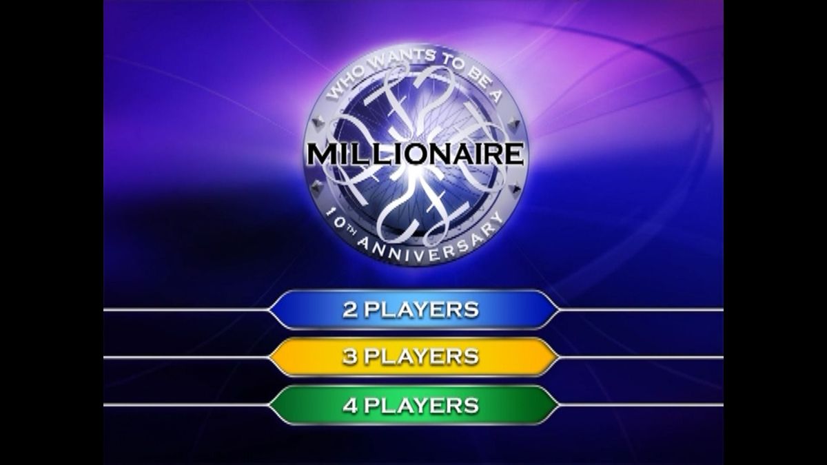 Who Wants to Be a Millionaire?: 6th Edition (DVD Player) screenshot: Note: There is no single player option