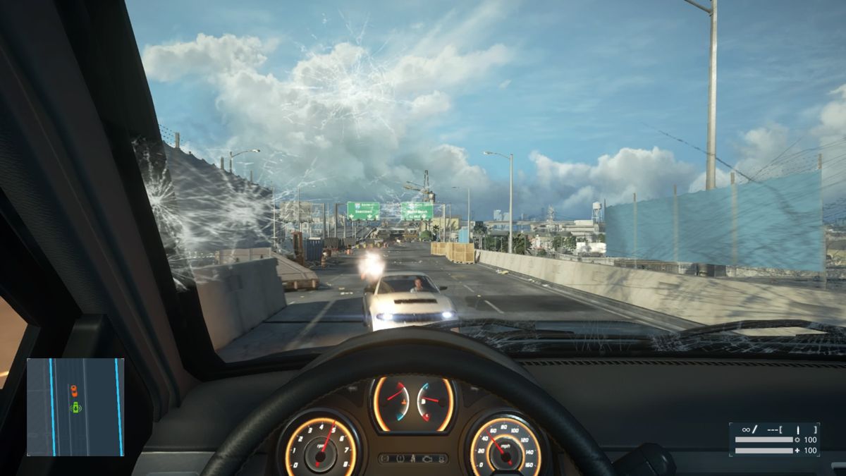 Battlefield: Hardline (PlayStation 4) screenshot: Highway pursuit