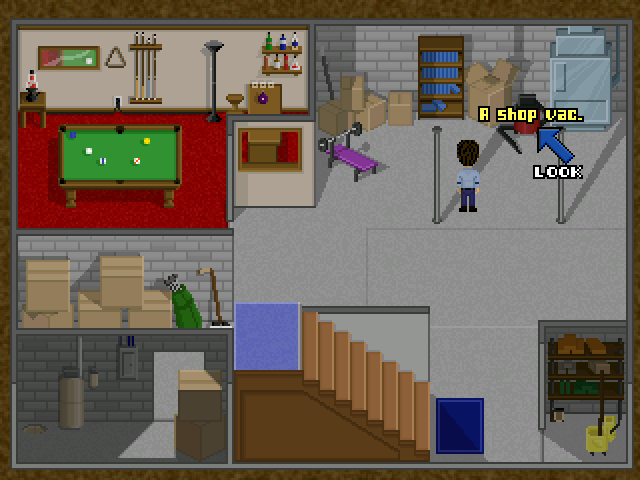The Adventures of JP and Cosmo: A Friend Indeed (Windows) screenshot: The basement