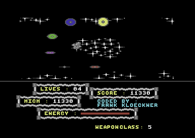 V-Ga (Commodore 64) screenshot: Ship destroyed
