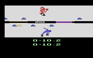 Winter Games (Atari 2600) screenshot: Speed skating