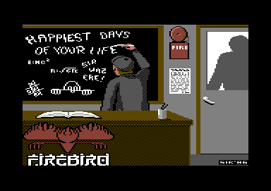 The Happiest Days of Your Life (Commodore 64) screenshot: Title