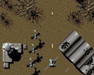 S.W.I.V. (Amiga) screenshot: Defend yourself from incoming choppers