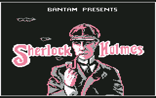 Sherlock Holmes in "Another Bow" (Commodore 64) screenshot: Title Screen (graphical)