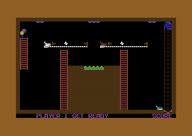 More Adventures of Big Mac: The Mad Maintenance Man (Commodore 64) screenshot: Level 2 start