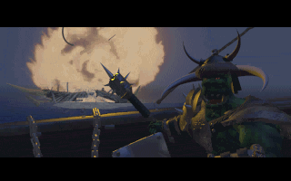 WarCraft II: Tides of Darkness (DOS) screenshot: Animated introduction (continued)