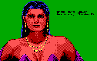 Sinbad and the Throne of the Falcon (DOS) screenshot: Libitina.
