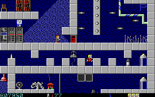 Secret Agent (DOS) screenshot: [Episode 2] From the Secret Agent's Handbook: Intelligence indicates hordes of enemies in your mission territory, such as robotic dogs, hovering tanks, soldiers of fortune and rather dull moving fires. See -> Enemy Forces