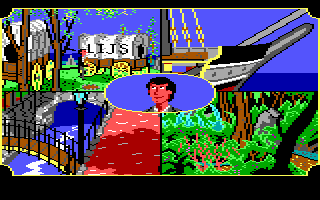 Gold Rush! (DOS) screenshot: Dreaming of adventure!