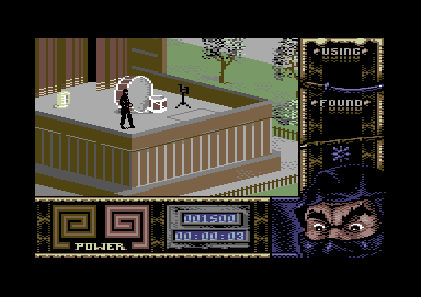 Ninja Remix (Commodore 64) screenshot: Starting location