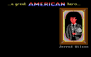 Gold Rush! (DOS) screenshot: An american hero...