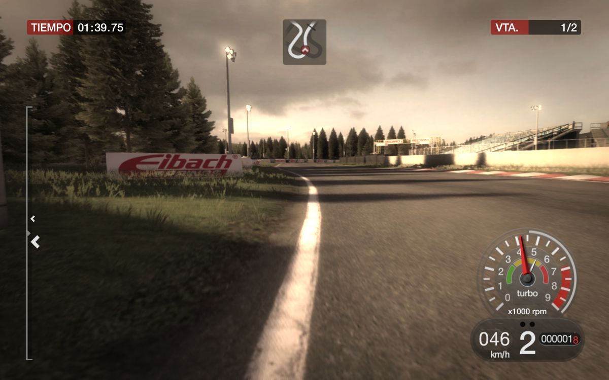 DiRT (Windows) screenshot: First "car" view is only for speed junkies.