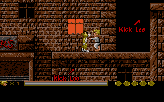 Sleepwalker (DOS) screenshot: The training level tells you which way to go