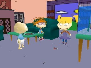 Rugrats: Scavenger Hunt (Nintendo 64) screenshot: After game cinematic. Tommy won.