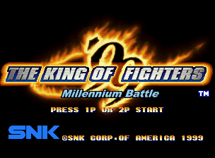 The King of Fighters '99: Millennium Battle (Neo Geo CD) screenshot: Title screen (US)