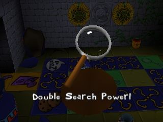 Rugrats: Scavenger Hunt (Nintendo 64) screenshot: With this, you search twice on search squares.